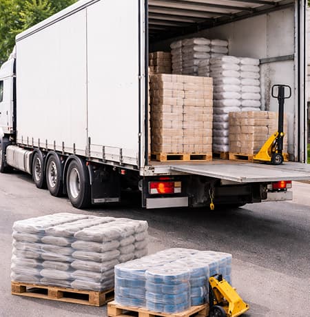 вантажівка з товарами